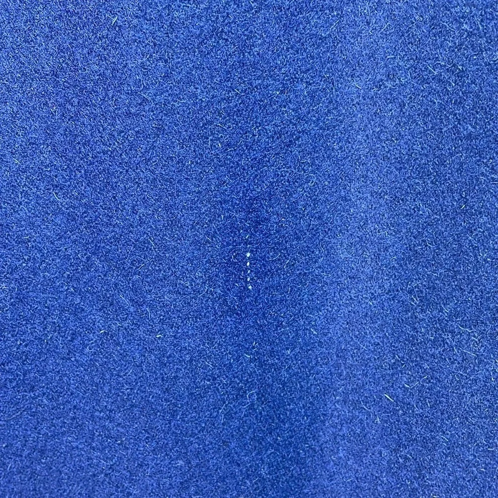 🛵 nwt Huf navy blue wool varsity jacket with red white and blue ribbed trim